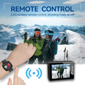 Microfono Esterno Action Cam 4K con WiFi e Telecomando 2.4G  