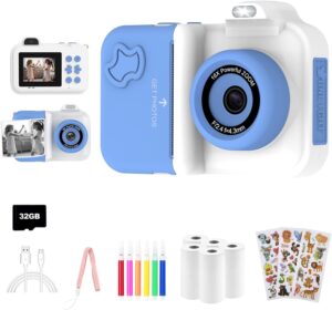 Macchina fotografica istantanea per bambini, con selfie e stampa immediata