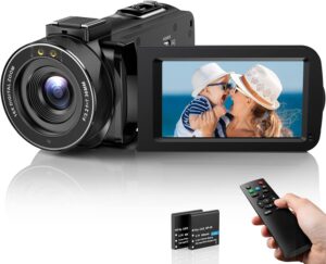 Videocamera Digitale FHD 1080P DPFIHRGO con Zoom 16X e Visione Notturna