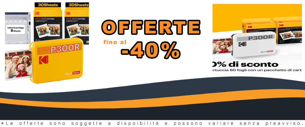 KODAK Mini 3 Retro 4PASS, stampante per foto portatile, stampa foto di 7,6 x 7,6 cm, confezione con 68 fogli, colore giallo