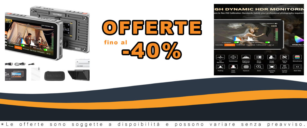 Monitor VILTROX DC-X3 6" da campo con touchscreen, risoluzione 4K e supporto 3D LUT, ideale per fotocamere DSLR