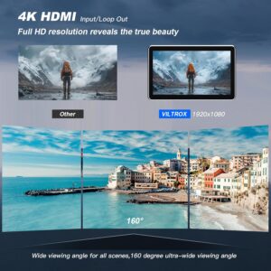 Monitor da campo VILTROX DC-X2 6" per fotocamere DSLR con risoluzione 4K e luminosità 2000 nits