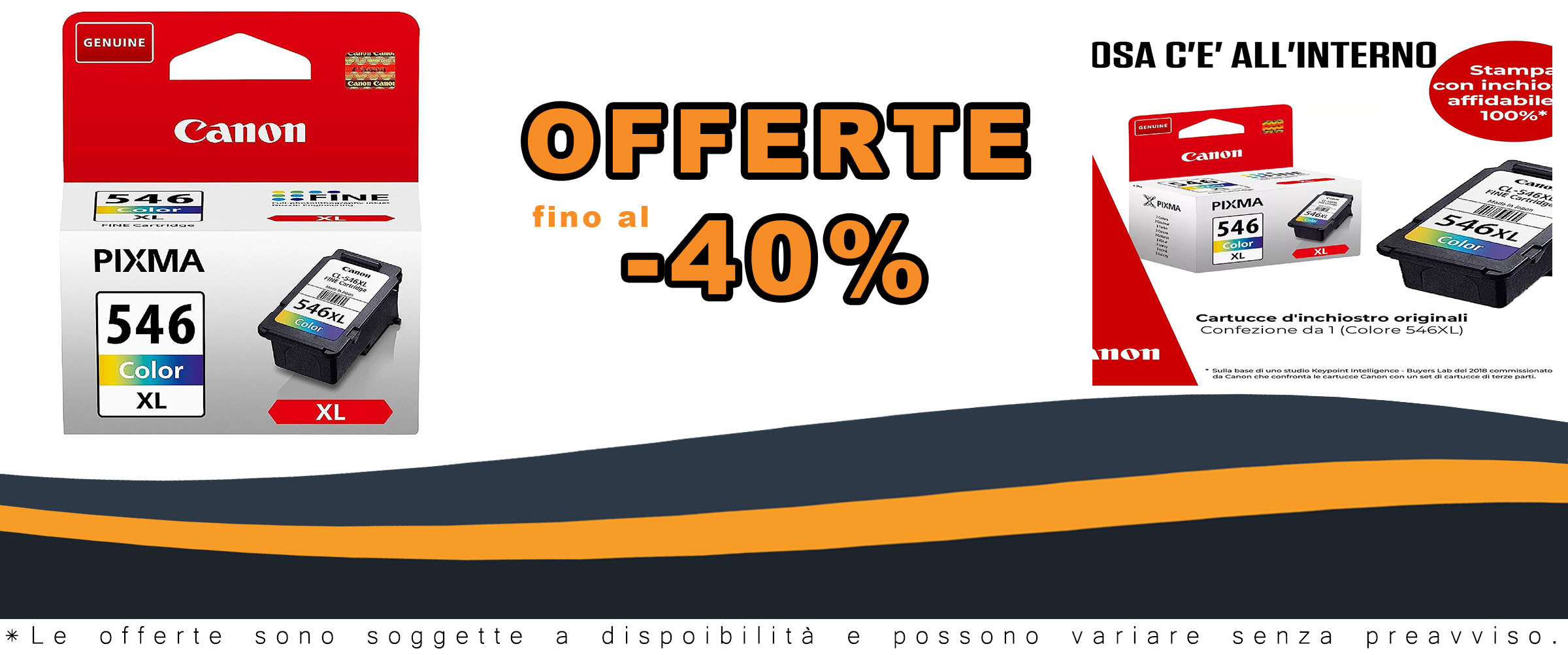 Cartuccia Canon Ink CL-546XL a resa elevata per stampanti C/M/Y  