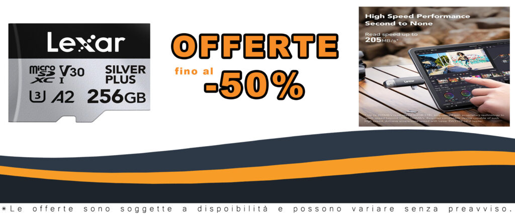 Lexar 256 GB Scheda Micro SD Silver Plus, adatta per registrare video in 4K e trasferire file ad alta velocità, con supporto UHS-I, A2, U3, V30.