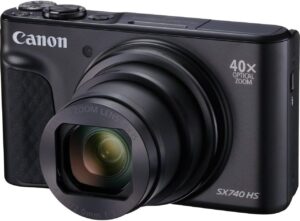 Canon PowerShot SX740 Fotocamera Digitale Compatta, Nero, con Zoom 40x e Video 4K
