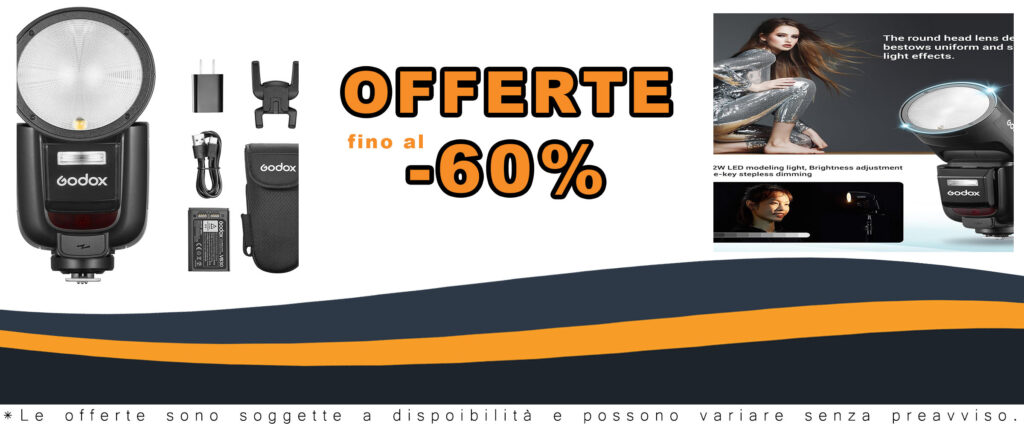 Godox V1Pro-C Speedlite flash per fotocamera a testa rotonda con sub-flash rimovibile, compatibile con Canon EOS R, 5D, 7D, M50 e altri modelli.