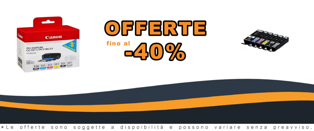 Canon PGI-550/CLI-551 Multipack, cartucce di inchiostro di alta qualità per stampanti Canon