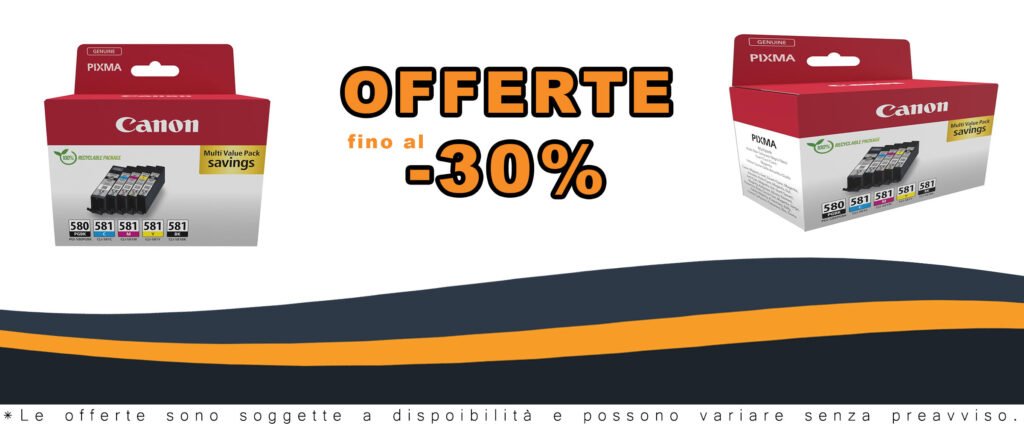 Cartucce d'inchiostro Canon PGI-580 CLI-581 per stampanti, con sconto disponibile