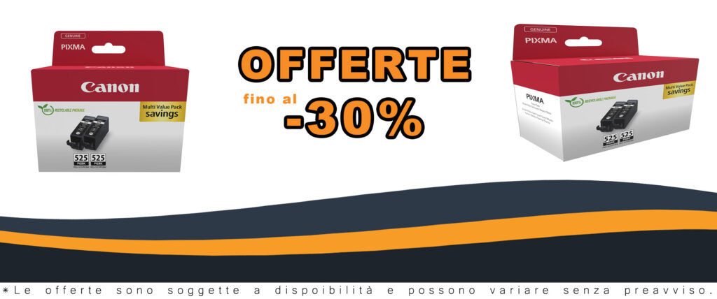 Cartucce d'inchiostro Canon PGI-525 TWIN (2x Nero) con certificazione ecologica, ideali per stampe di alta qualità.