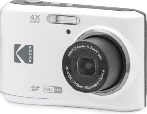 KODAK PIXPRO FZ45 fotocamera compatta bianca con 16 MP e sensore CMOS da 1/2.3" per immagini nitide e di alta qualità