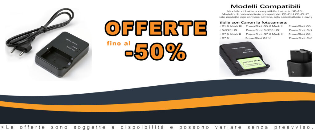 Caricabatterie di ricambio YUEFANSEN NB-13L compatibile con Canon PowerShot, perfetto per una ricarica rapida e sicura