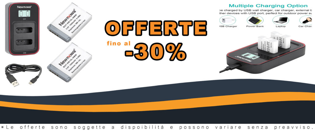 Newmowa NB-13L Batteria di Ricambio e Caricatore Doppio USB compatibile con fotocamere Canon