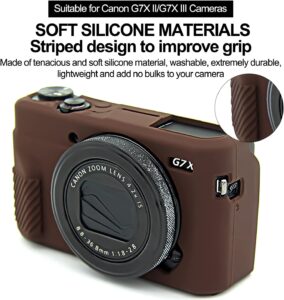 Custodia G7X2 per fotocamera Canon PowerShot G7X Mark III, leggera e morbida, ideale per i viaggi  