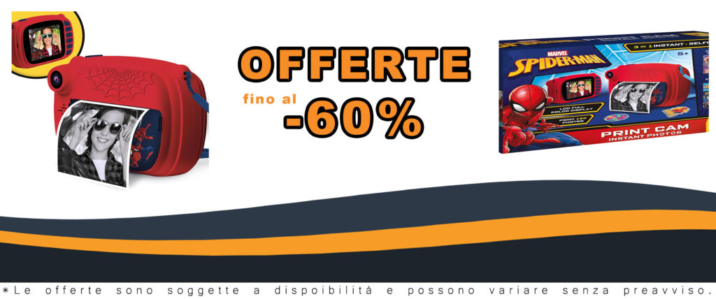 Lisciani Giochi Spider-Man Print Cam 104024, fotocamera per bambini con design tematico Spider-Man