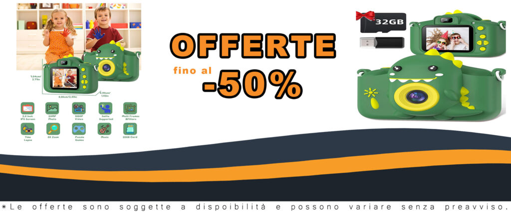 Gofunly Macchina Fotografica Bambini con schermo HD da 2.0 pollici, perfetta per i bambini dai 3 ai 12 anni.