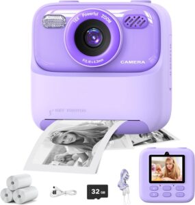 Macchina fotografica istantanea Masterbee per bambini con design robusto e video HD 1080P, perfetta per stimolare la creatività dei più piccoli.