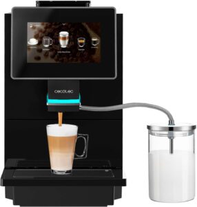 Cecotec Macchina da Caffè Superautomatica Touch Cremmaet OCS, elegante e performante, con schermo TFT, sistema Thermoblock e funzione di pulizia automatica.