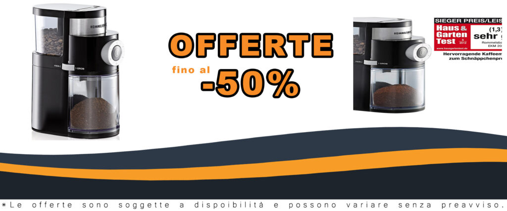 Macinacaffè Rommelsbacher EKM 200 con design elegante ed efficienza energetica