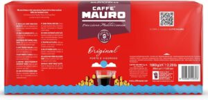 Caffè Mauro Miscela Original, caffè macinato per Moka con intensità 10/10, 4 confezioni da 250g