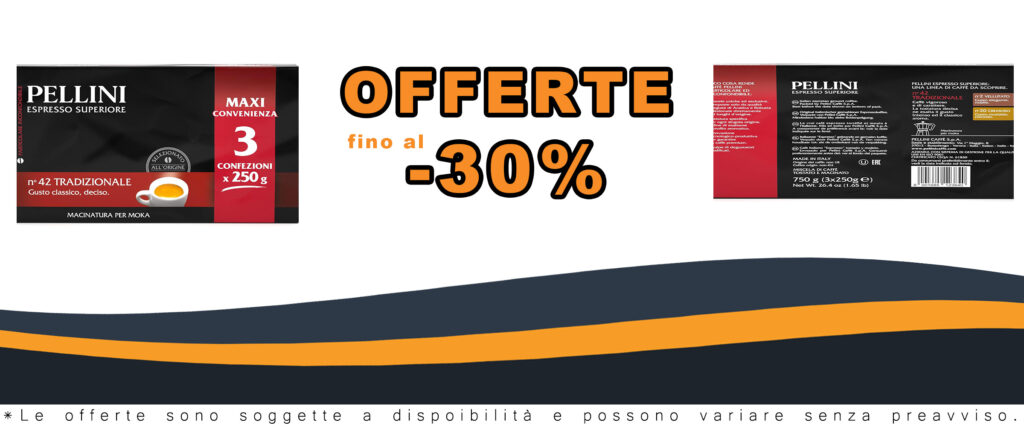 Caffè Pellini N.42 Tradizionale per Moka, miscela Arabica e Robusta, confezioni da 250g