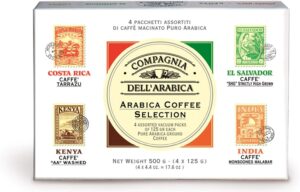 Caffè Corsini Cofanetto Regalo Selezione Arabica con 100% Arabica per Moka ed Espresso