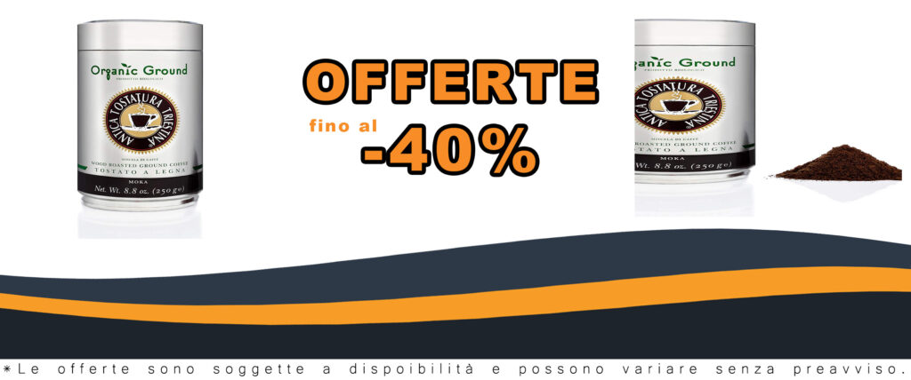 Caffè Moka Biologico Tostato a Legna, 250g, Antica Tostatura Triestina, confezione in primo piano