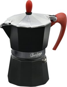 Caffettiera Moka da 3 Tazze Caffè Barbera con Kit di Caffè Macinato 1kg - Perfetta per un caffè ricco e aromatico