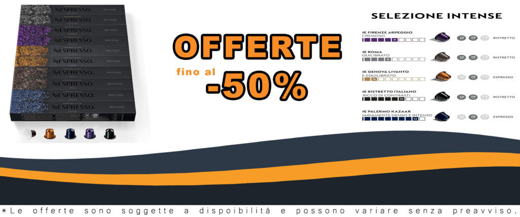 Capsule Nespresso Originali - Selezione Intense, 100 capsule, riciclabili e con intensità da 6 a 12