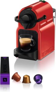 Krups Nespresso Inissia Red - Macchina da Caffè Espresso Automatica Compatta, Perfetta per Ogni Tazza