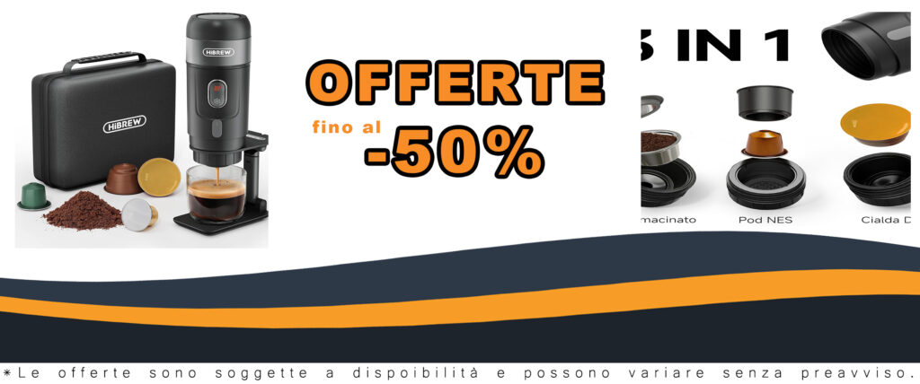HIBREW H4A macchina caffè portatile per auto, compatibile con capsule Nes* e DG*, design compatto