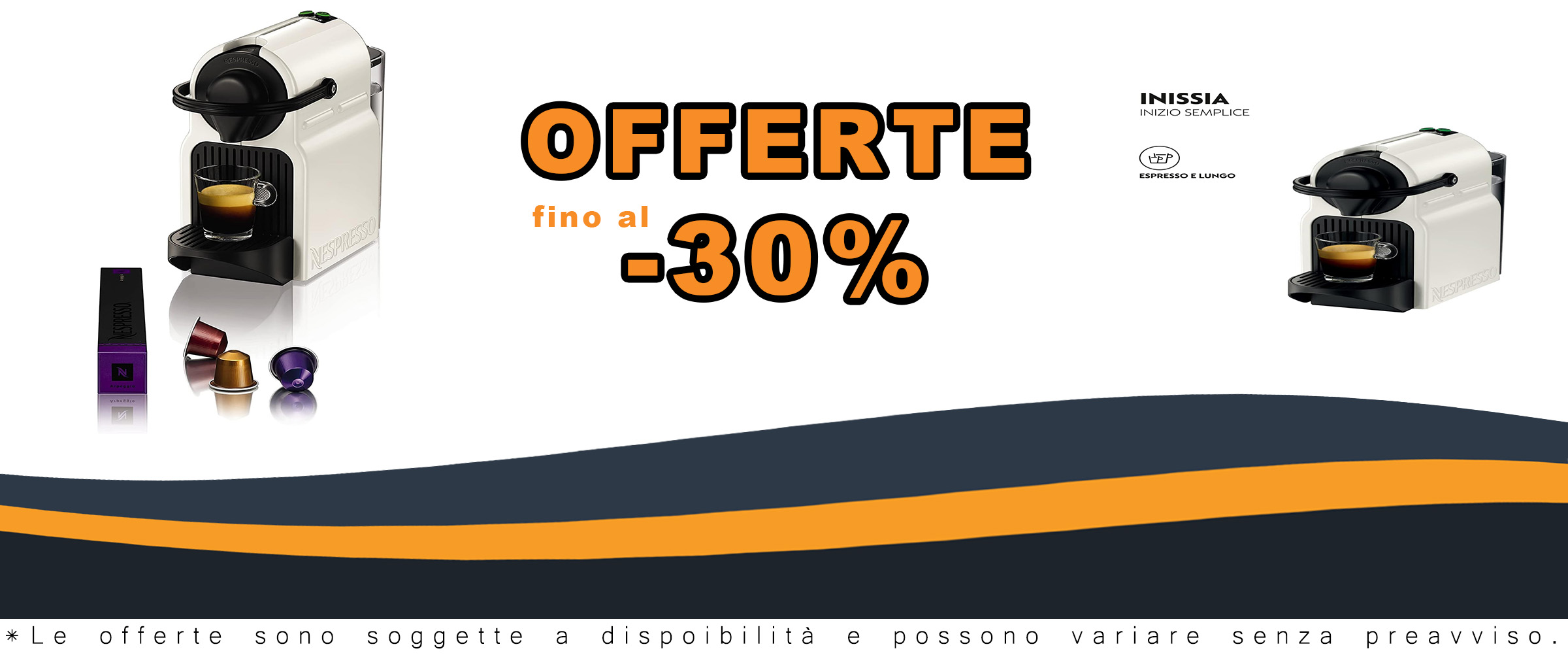 Nespresso Inissia XN1001, la macchina da caffè compatta e potente di Krups in bianco, ideale per gli amanti del caffè espresso.