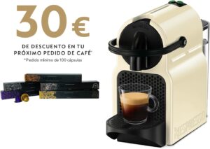Nespresso by De'Longhi Inissia EN80.CW Macchina da caffè in Bianco Crema