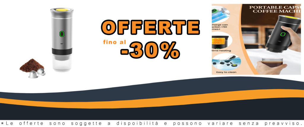 Macchina da caffè portatile 3 in 1 compatibile con capsule Nespresso e Dolce Gusto, ideale per casa e ufficio.