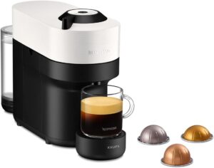 Nespresso Vertuo Pop XN9201K macchina da caffè di Krups, colore Coconut White, compatibile con capsule Nespresso Vertuo