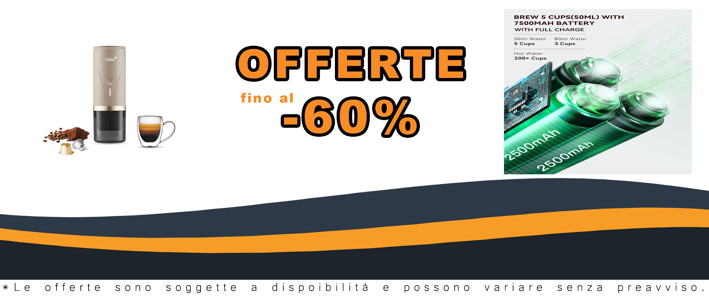 Macchina per caffè espresso portatile CERA+ con auto-riscaldamento e batteria ricaricabile, ideale per preparare caffè espresso ovunque