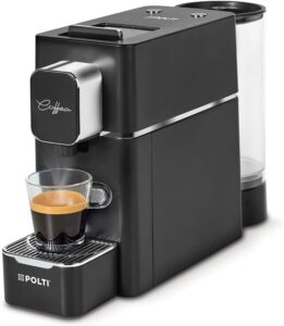 Polti Coffea S15B, macchina per caffè espresso nero, compatibile con cialde E.S.E., 19 bar di pressione