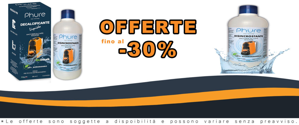 PHURE BIO DECALK, decalcificante naturale e concentrato, ideale per macchine da caffè e bollitori, 500ml