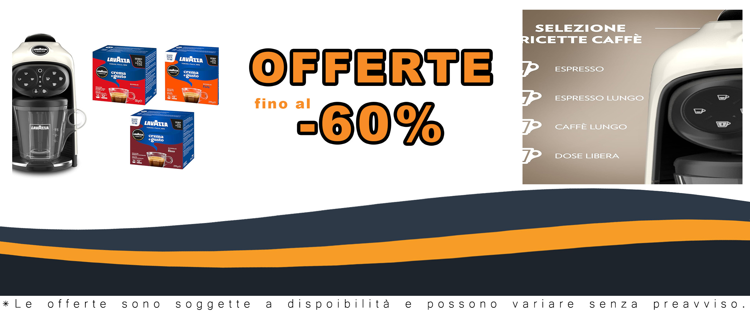 Lavazza A Modo Mio Deséa White Cream, macchina per caffè elegante con 88 capsule Crema e Gusto Assortite, perfetta per ogni amante del caffè.