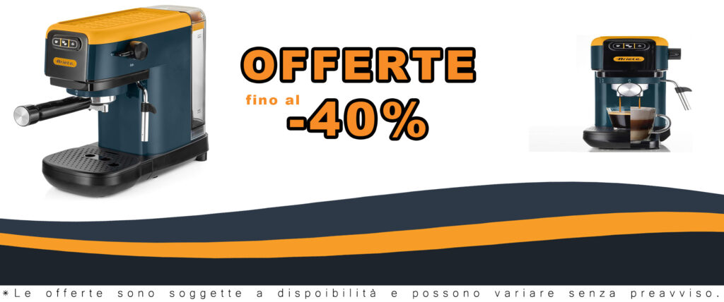 Ariete 1399 Mango Yellow, macchina da caffè espresso compatibile con polvere e cialde ESE, design giallo elegante.