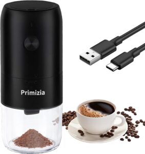 Immagine del Macina Caffè Elettrico Ricaricabile Primizia con design elegante e funzionalità di macinatura regolabile in ceramica