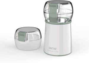Imetec FrescoAroma Macina Caffè e Spezie, ideale per macinare caffè, pepe, zucchero e frutta secca, con lame in acciaio inox e contenitore salva-freschezza.