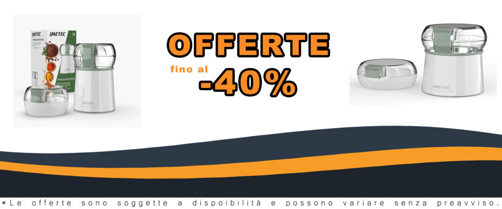 Imetec FrescoAroma Macina Caffè e Spezie, ideale per macinare caffè, pepe, zucchero e frutta secca, con lame in acciaio inox e contenitore salva-freschezza.