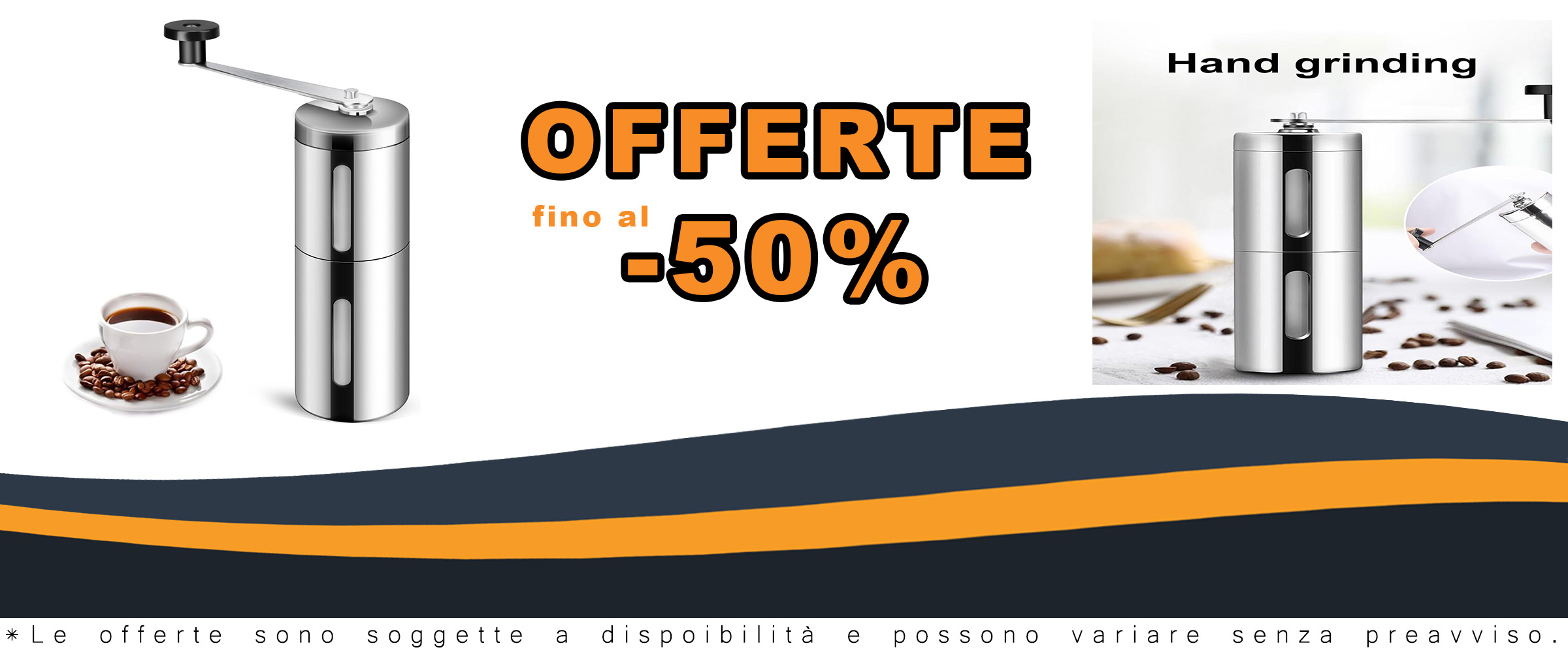 Macinacaffè manuale portatile in acciaio inox, ideale per casa, ufficio e viaggi, con regolazione macinatura per caffè perfetto.