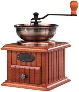 Macinacaffè Manuale Vintage con design retrò, perfetto per ottenere un caffè fresco e aromatico in ogni momento.
