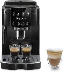 De'Longhi Magnifica Start ECAM222.20.B, macchina caffè automatica con chicchi macinati al momento, montalatte e 4 bevande one touch