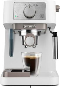 De'Longhi EC260.W Stilosa, macchina per caffè espresso professionale con ugello in acciaio inox