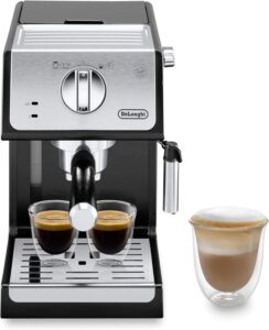 De'Longhi ECP33.21 macchina da caffè espresso e cappuccino, compatibile con caffè in polvere e cialde  