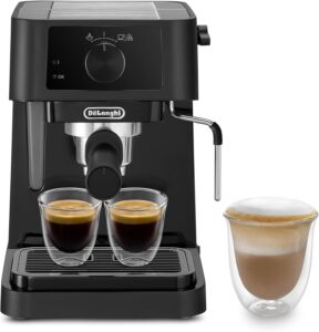 De'Longhi Stilosa EC230.BK, macchina per caffè espresso e cappuccino, con pompa da 15 bar, finitura nera elegante