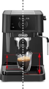 De'Longhi Stilosa EC230.BK, macchina per caffè espresso e cappuccino, con pompa da 15 bar, finitura nera elegante