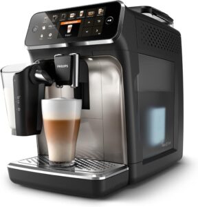 Philips Domestic Appliances 5400 Series Macchina da Caffè Automatica con montalatte LatteGo e design cromato